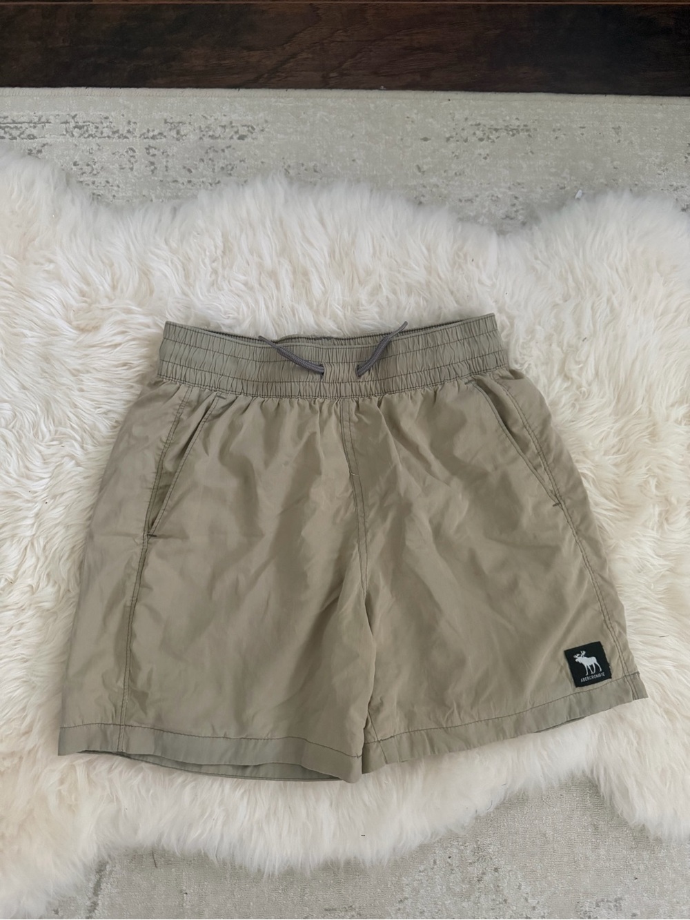 Abercrombie Khaki Elastic Waist Shorts - Casual Everyday Wear Boys Sz 11/12